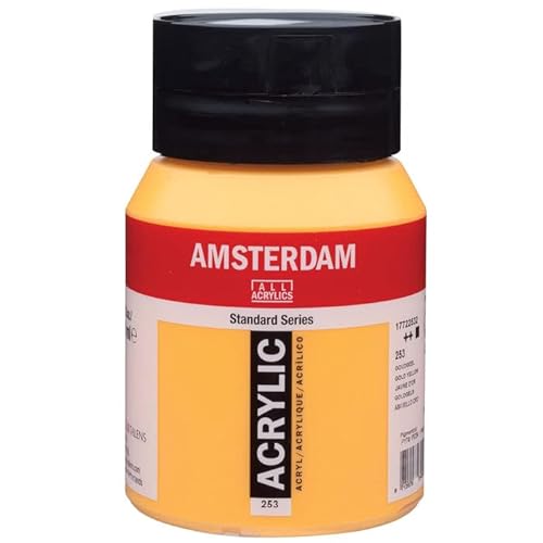 PAINT IT EASY NEU Amsterdam Acrylfarbe 500ml, Goldgelb von PAINT IT EASY