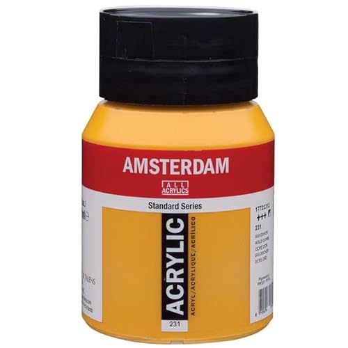 PAINT IT EASY NEU Amsterdam Acrylfarbe 500ml, Goldocker von PAINT IT EASY