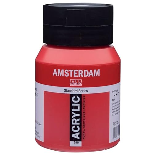 PAINT IT EASY NEU Amsterdam Acrylfarbe 500ml, Naphtholrot dunkel von PAINT IT EASY