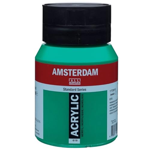 PAINT IT EASY NEU Amsterdam Acrylfarbe 500ml, Permanentgrün dunkel von PAINT IT EASY