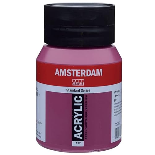 PAINT IT EASY NEU Amsterdam Acrylfarbe 500ml, Permanentrotviolett von PAINT IT EASY