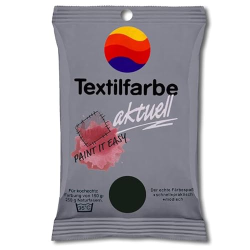 NEU PAINT IT EASY Batik- und Färbefarbe/Textilfarbe aktuell, 10 g, Black von PAINT IT EASY