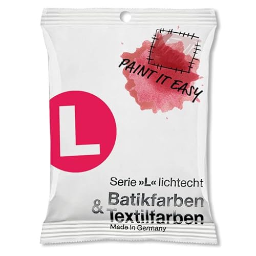 NEU PAINT IT EASY Batikfarbe/Färbefarbe Pulver, 10 g, Rubinrot von PAINT IT EASY