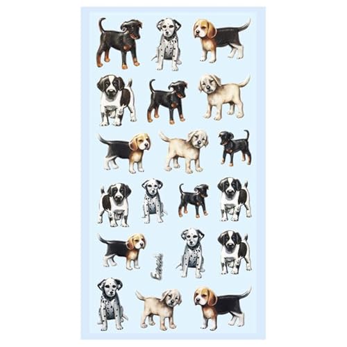 PAINT IT EASY NEU Softy 3-D Sticker/Aufkleber, Hunde/Welpen, 1 Bogen von PAINT IT EASY