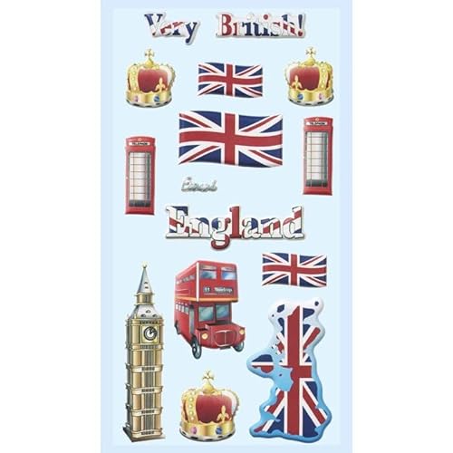 PAINT IT EASY NEU Softy 3-D Sticker/Aufkleber, England, 1 Bogen von PAINT IT EASY