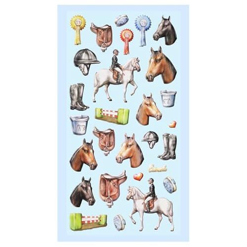 PAINT IT EASY NEU Softy 3-D Sticker/Aufkleber, Reiten, 1 Bogen von PAINT IT EASY