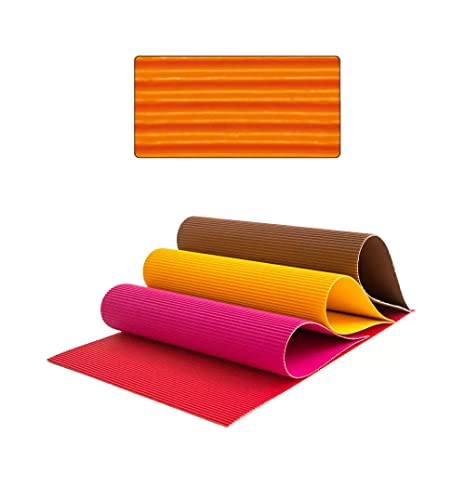 PAINT IT EASY Wellpappe, Einzelbogen, 50x70 cm, Orange von PAINT IT EASY