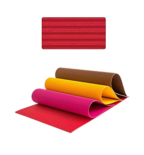 PAINT IT EASY Wellpappe, Einzelbogen, 50x70 cm, Rot von PAINT IT EASY