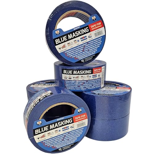 PAINTER MiG-Met - Kreppband 48mm - Malerkrepp - 1 Stück, 50 m, Blau - Abklebeband Maler - Malerband - Klebeband Malerarbeiten - Kreppklebeband - UV-beständig, für Innen- und Außeneinsatz von PAINTER