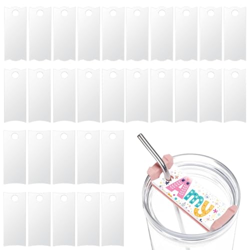 PAMENET 30 x Namensschildhalter aus Acryl, sublimiert, für Namensschilder, Becherdeckel, 112 ml. von PAMENET