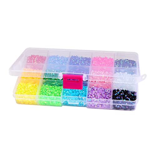 PAMINGONO 1 Box Flache Rückseite Nagel Strasssteine Nageljuwelen Herz Dekor Edelsteine ​​Zum Basteln Nägel Paillettenaufkleber Nageldiamanten DIY Nagelschmuck Diamanten Für Nägel von PAMINGONO