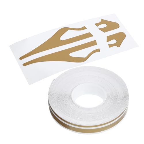 PAMINGONO 1 Rolle Körperaufkleber Körperband Auto-aufkleber Stickbilder Aufkleber Auto Klebeband Bänder Autoaufkleber Karosserie-aufkleber Streifen-aufkleber Autozubehör Golden Papier von PAMINGONO