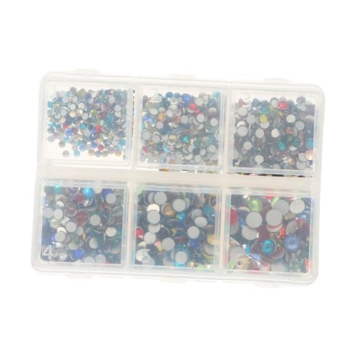 PAMINGONO 1 Satz Flache Strass-Accessoires Flatback-Strasssteine ​​für Nägel 3D-Nailart-Anhänger Nagel Charms false nails fake nails Maniküre Strass Nagelanhänger selber machen Glas Colorful von PAMINGONO