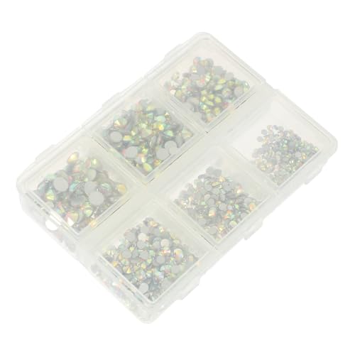 PAMINGONO 1 Satz Flache Strass-Accessoires Flatback-Strasssteine ​​für Nägel Nagellackzubehör home decor wohnungseinrichtung aufkleber Nagelanhänger selber machen Nageldekoration Glas von PAMINGONO