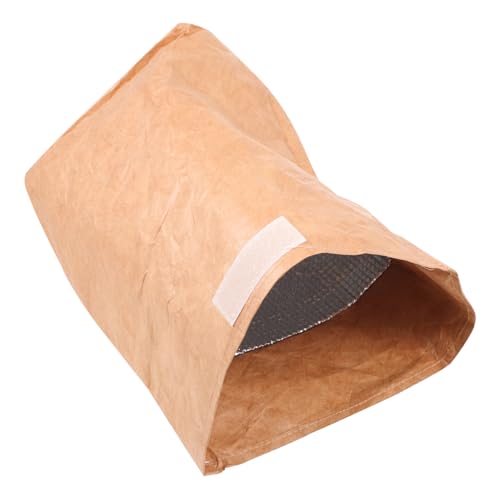 PAMINGONO 1Stk Bento-Beutel aus Kraftpapier isolierbeutel thermal bag food pouch lunchbag braune Papiertüten Isolierter Lebensmittelbeutel Aufbewahrungstasche abbaubare Kraftpapiertüte Brown von PAMINGONO