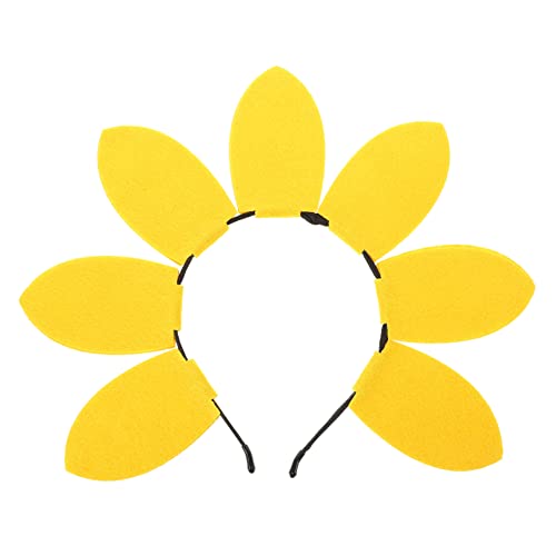 PAMINGONO 2st Sonnenblumen-stirnband Stirnbänder Für Damen Gänseblümchen-kostüm Gänseblümchen-haar-accessoires Haarschmuck Für Mädchen Partygeschenke Boho-dekor Party-haare Yellow Kunststoff von PAMINGONO