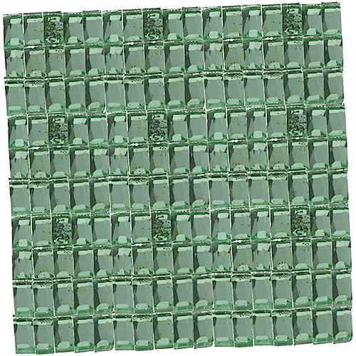 PAMINGONO 400 Stück Streifenmosaik Edelsteine ​​Charme Kleidungsdekor Mini-Kristalle Mini-Strasssteine Mini-Dekor scrabook bastelmaterial Zubehör für Glassteine Kristalledelsteine Green von PAMINGONO