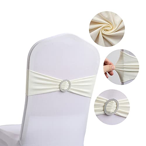 PANGHUBO Stretch-Stuhlschleifen, große Anlässe, Stretch-Stuhlhusse, Schärpen mit Schnalle, Spandex, elastische Stuhlschärpen, Bänder für Hochzeit, Party, Hotel, Veranstaltung, Dekoration (G) von PANGHUBO