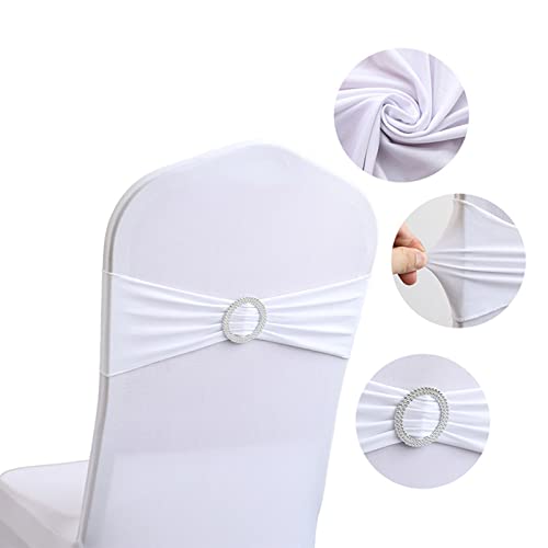 PANGHUBO Stretch-Stuhlschleifen, große Anlässe, Stretch-Stuhlhusse, Schärpen mit Schnalle, Spandex, elastische Stuhlschärpen, Bänder für Hochzeit, Party, Hotel, Veranstaltung, Dekoration (H) von PANGHUBO