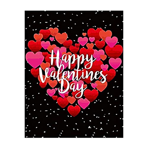 PANGHUBO Valentine Diamond Painting Kits für Erwachsene, Zwerg Paar auf Fahrrad Diamant Malerei Kits, DIY 5D Full Drill Valentinstag Diamant Malerei Herz Turm Diamant Kunst Kits für Home Decor (E) von PANGHUBO