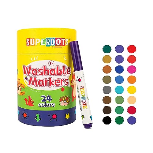 PANHDK 12/24/36 Farben, abwaschbare Filzstifte, Aquarell-Marker zum Zeichnen, Malbücher, tragbares Kinderkunst-Set von PANHDK