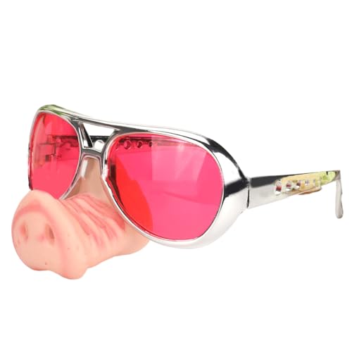 PANHDK Große Nasen-Cosplay-Brille mit großer Nase für Halloween-Party-Requisiten, Halloween, große Nase, lustige Nasenbrille von PANHDK