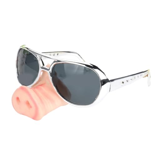 PANHDK Große Nasen-Cosplay-Brille mit großer Nase für Halloween-Party-Requisiten, Halloween, große Nase, lustige Nasenbrille von PANHDK