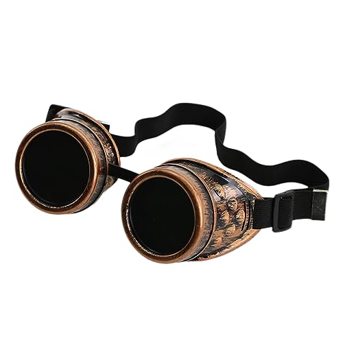 PANHDK Retro Steampunk Brille Brille Vintage Cyber Brille Punk Gothic Brille für Halloween Herren Cosplay Kostüme von PANHDK