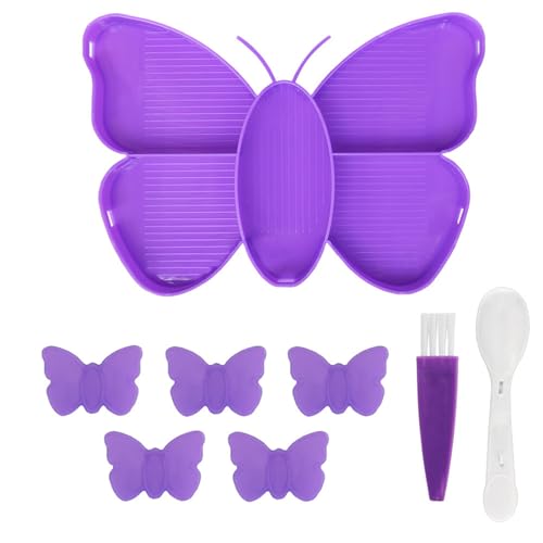 PAPABA 1 Set Diamant Malerei Tablett Multi-Fach Design Große Kapazität Schmetterling Form Tablett DIY Kunst Handwerk Liefert von PAPABA