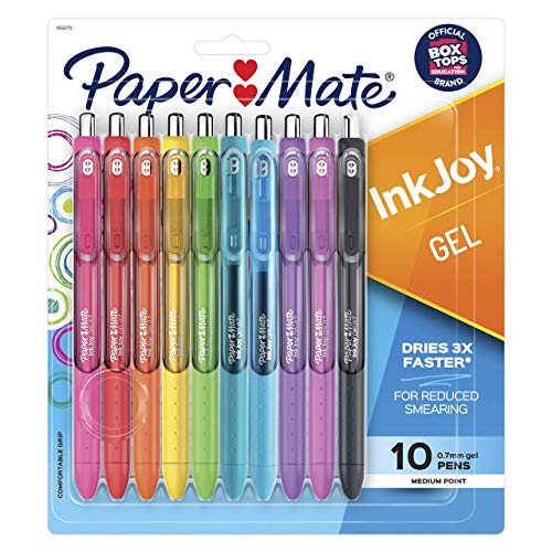 Gel Pens InkJoy Pens, Medium Point, Assorted, 10 Count von PAPER MATE