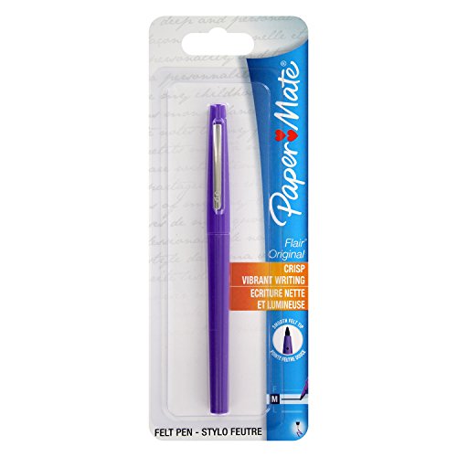 Papermate Flair Original Kugelschreiber, mittlere Spitze, Violett von PAPER MATE