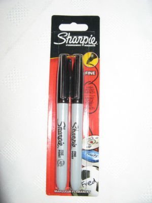 Sharpie Permanentmarker, feine 1 mm Strichbreite, 2 Stück, Schwarz von PAPER MATE