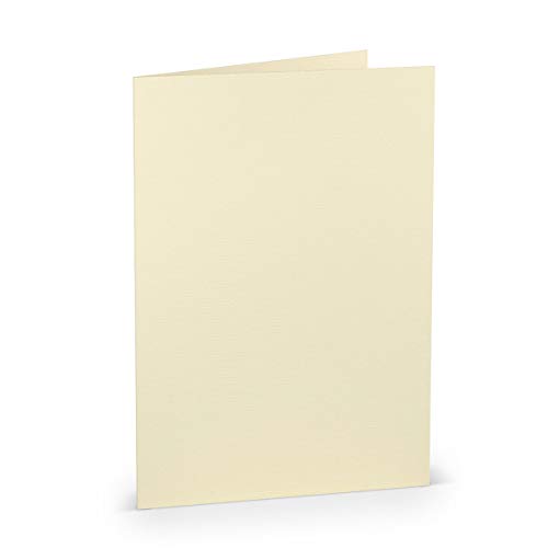 PAPERADO 150 Faltkarten DIN A5 - Chamois gerippt Creme Beige - 220 g/m² - 14,8 x 21 cm - Blanko Doppelkarten Klappkarten Einladungskarten PAPERADO 150 Faltkarten DIN A5 - Chamois gerippt Creme Beige - 220 g/m² - 14,8 x 21 cm - Blanko Doppelkarten Klappkarten Einladungskarten von PAPERADO