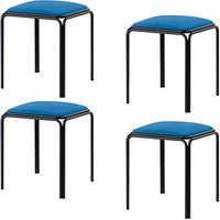 4 PAPERFLOW Hocker BISTRO TBBISX4SC.06 blau Kunstleder von PAPERFLOW