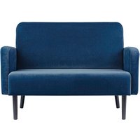 PAPERFLOW 2-Sitzer Sofa LISBOA blau schwarz Stoff von PAPERFLOW