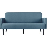 PAPERFLOW 3-Sitzer Sofa LISBOA blau schwarz Stoff von PAPERFLOW