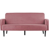 PAPERFLOW 3-Sitzer Sofa LISBOA rosa schwarz Stoff von PAPERFLOW