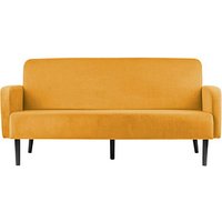 PAPERFLOW 3-Sitzer Sofa LISBOA safran schwarz Stoff von PAPERFLOW