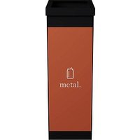 PAPERFLOW Mülltrenner 60,0 l schwarz, orange von PAPERFLOW