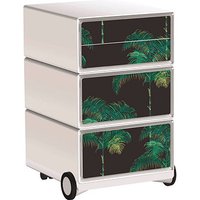 PAPERFLOW easyOffice Tropical Rollcontainer weiß, bunt 4 Auszüge 39,0 x 43,6 x 64,2 cm von PAPERFLOW