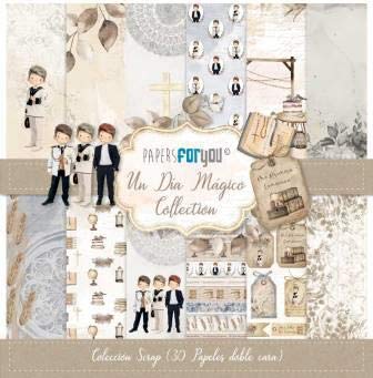 Papers For You - Scrapbooking und Bastelpapier Kit "A Child's Magic Day" Kollektion | Beinhaltet 30 doppelseitige Papiere mit verschiedenen Designs | Größe 15,24 x 15,24 cm (6" x 6") von PAPERSFORYOU