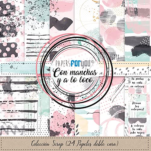 Papers For You - Scrapbooking und Bastelpapier Kit "With Flying Colors" Kollektion | Beinhaltet 24 doppelseitige Papiere mit verschiedenen Mustern | Größe 15,24 x 15,24 cm (6" x 6") von PAPERSFORYOU