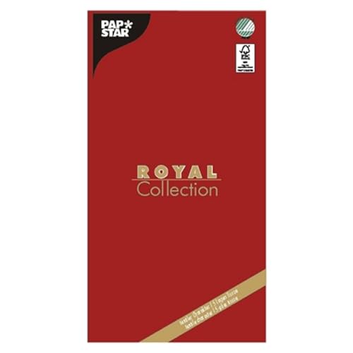 PAPSTAR 10 Tischdecken Tissue ROYAL Collection 120cm x 180cm rot von PAPSTAR