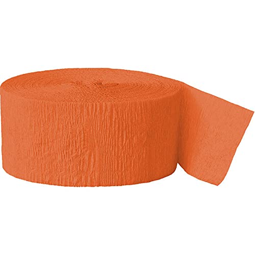 PAPSTAR NEU Kreppband/Krepppapier, Länge: ca. 24 m, Farbe: Orange dunkel von PAPSTAR