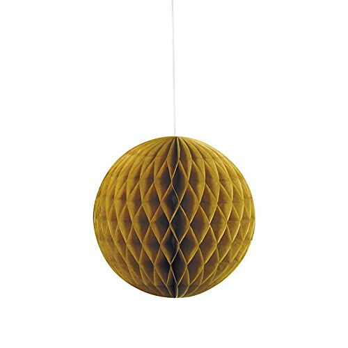 NEU Wabenball / Pompom aus Papier, Raumdeko zum Aufhängen für Geburtstag, Hochzeit, Party & Co., Größe: ca. 20 cm, Gold von PAPSTAR