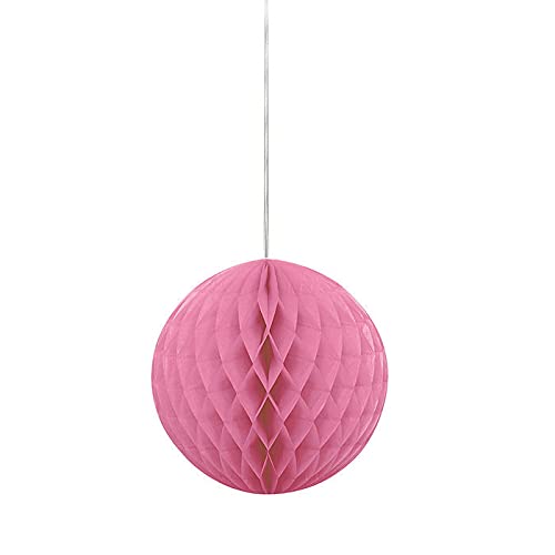 NEU Wabenball / Pompom aus Papier, Raumdeko zum Aufhängen für Geburtstag, Hochzeit, Party & Co., Größe: ca. 20 cm, Pink von PAPSTAR