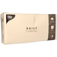 PAPSTAR Servietten Daily Collection champagner 2-lagig 32,0 x 32,0 cm, 150 St. von PAPSTAR