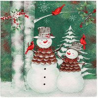 PAPSTAR Servietten Forest Snowmen 20 St. von PAPSTAR