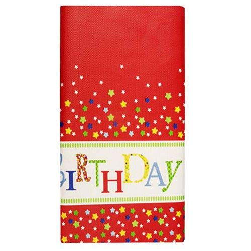 PAPSTAR Tischdecke, Papier 120 cm x 180 cm Happy Birthday lackiert 82594 Papiertischdecke Kindergeburtstag von PAPSTAR