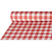 PAPSTAR Tischdecke Vichy Karo 88163 rot, weiß 100,0 cm x 50,0 m von PAPSTAR